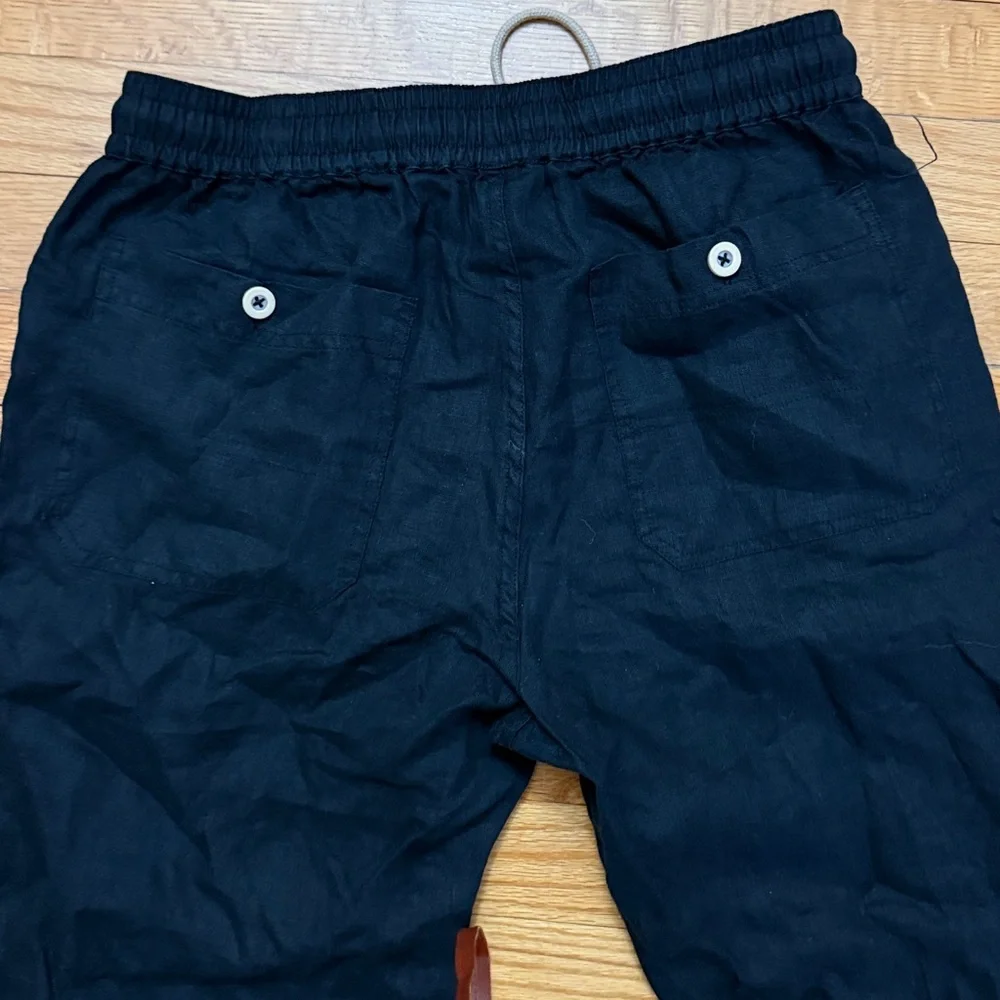 Quince 100% European‎ Linen Drawstring Beach pant
